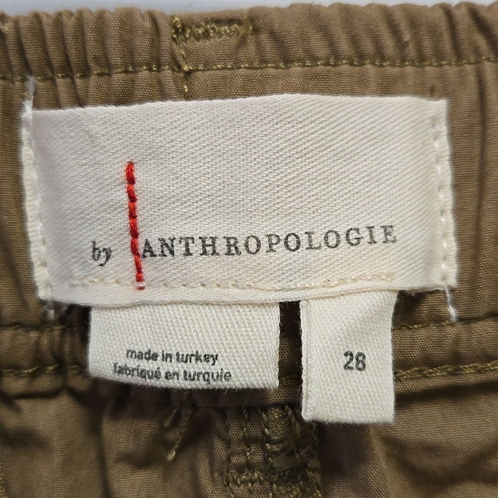 Anthropologie Tan Cargo Parachute Pants Size 28 Bungie Ankle - Picture 6 of 16